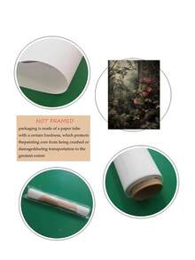 1 件秘密花园、深色田园风格、深色学院风艺术、复古花卉绘画、植物印花、女巫房间装饰、深绿色美学、玫瑰、田园美学、古董帆布印刷、花卉墙面艺术、异想天开的艺术、万圣节秋季墙面艺术、卧室装饰、客厅装饰、办公室装饰、餐厅墙面装饰 - 彩色 - 查看 12