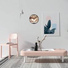 Vintage Wooden Wall Clock - 1 Large 10-Inch Wall Clock - Silent Japanese Quartz Movement - MDF Material, Battery Powered (AA Batteries Not Included), Reloj De Pared, Clock, Alarm Clock, Arbol De Navida, Art, Christmas Decrotions, Wall Deocr - 12英吋 - 查看 6