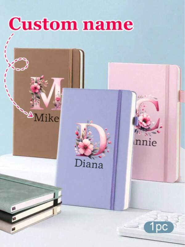 1pc Personalized Journal,Custom Notebook With Name,Customized Journaling Notebooks,Notebooks For Work,Small Notebook,Book Journal,Journals For Writing,Blank Notebook,Multi-Functional,Ornamental,Letter,Stylish,Modern,Colorful,Cute,Adorable,Casual,Custom,Personalised,Unique,Customized,Ideal Gifts For Him,Ideal Gifts For Her, Son, Daughter