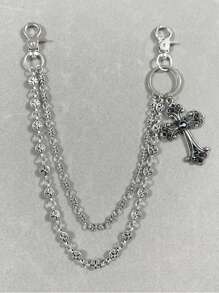 交叉裤链、钱包链、复古链、双层链、嘻哈朋克风、牛仔裤链、口袋链、男士钥匙链