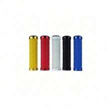 MTB Bike Handlebar Grips Soft Rubber Comfortable Non Slip Cycling Accessories With Plastic End Caps For Mountain Bike Road Bike