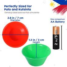 Medium Size 36 Pcs Puto Molder Filipino (2.8 X 1.2) - Kutsinta Molder Baking - Puto Cups Steamer - Filipino Plastic Molds Desserts - 36 chiếc cỡ trung bình - Xem 11