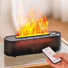 جهاز نشر الروائح الأساسية بالموجات فوق الصوتية بإضاءة لهب ملون سعة 260 مل، جهاز نشر الروائح العطرية، جهاز نشر الزيوت الأساسية المحمول بمنفذ USB، مرطب الهواء