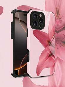 1 件可爱水彩图案防摔防滑防震柔软 TPU + PC 二合一材质手机壳适用于 Apple 16/16 Plus/16 Pro/16 Pro Max 防水防刮