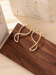 1pair Asymmetrical Geometric Earrings With European And American Style - Irregular Earrings - View 12