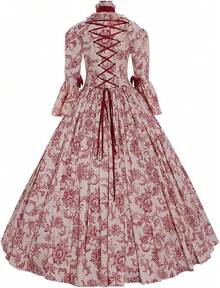 Party Limited Edition  Women's Victorian Rococo Dress Temperament Evening Dress Inspiration Maiden Horn Sleeve Costume