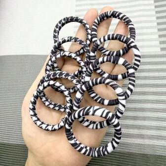 5/10/20pcs Animal Print Hair Scrunchies - Leopard/Houndstooth Pattern, Snag-Proof Design For All Hairstyles, Premium Hair Essentials For Events & Daily