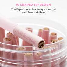 100pcs 1 1/4 Size Pre-Rolled Papers With Filter Tips, 84mm Pre Rolling Cones With Filling Device, Two Cones Holder, Cone Loader, Cleaning Brush, Slow Burning, Tobacco Accessories, Holiday Gift For Friends And Family - Hồng - Xem 4