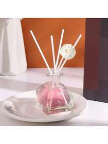 1 pieza, ambientador de 50ML con 5 varillas aromáticas, adecuado para desodorizar el baño, perfumar el dormitorio, decoración del hogar, botella de cristal, forma rectangular, sin plumas, aceite esencial perfumado de larga duración, ideal para eliminar olores, regalo ideal para el Día de San Valentín, aromaterapia, difusor, fragancia para el hogar, ambientador de casa - Muchos estilos - Ver 9