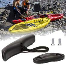 1 Set Kayak T-Handle, Fishing Boat Platform Plastic Boat With Rope And 2 Screws, Front And Rear Handles With Rope And Screws, Suitable For Water Sports Accessories