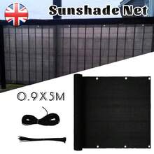 5M Privacy Garden Fence Panel Cover Balcony UV Protection Shade Screen Patio - Black - View 6