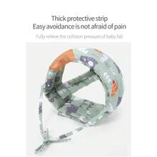 防撞头学步婴儿学步帽新款宝宝头枕防摔器头部透气保护垫婴儿头枕防摔器头部保护垫夏季防撞头学步宝宝四季幼儿帽 - 彩色 - 查看 8