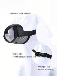 透气狗嘴套，快速安装，带可调节带子，宠物防咬防吠软嘴套，可调节宠物狗嘴套 - 彩色 - 查看 6