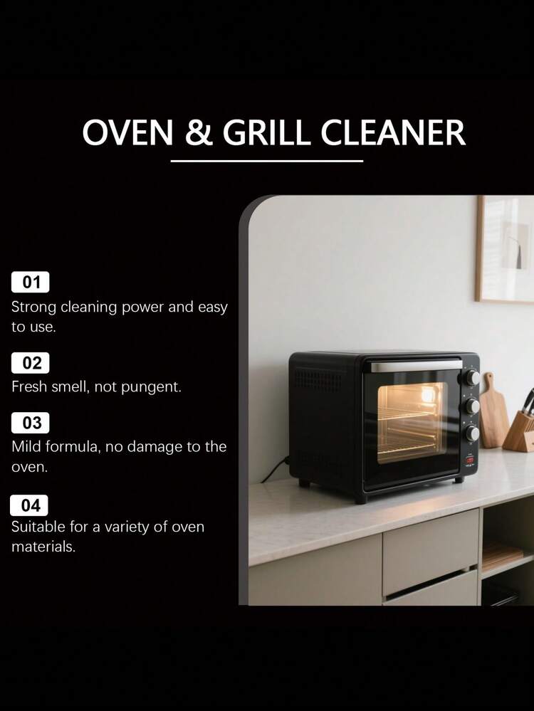 Oven Cleaning Spray, Daily Household Kitchen Degreasing And Stain Removal Convenient Cleaning Spray - Multicolor - View 6