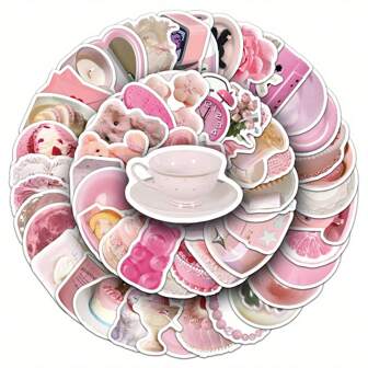 100Pcs Love Stickers Decorative Stickers Stickers Romantic Stickers Cartoon Stickers Fruit Stickers Food Stickers Pink StickersDessert Stickers Colored Stickers Food Stickers Fashion Stickers Vinyl Waterproof For Laptop Phone Car Skateboard Water Bottles Scrapbooking Computer Journaling