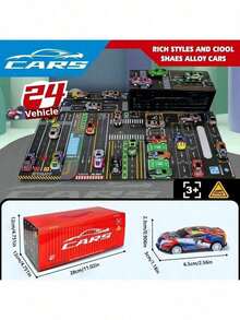 2025 新品上市 - 5/10/24/48 件合金玩具车 - 回力玩具车 - 儿童玩具车套装 - 带轨道 - 带停车场 - 全金属汽车模型 - 可驾驶 - 玩具赛车 - 儿童玩具车系列 - 儿童玩具 - 高级礼品盒 - 针线活玩具、旅行玩具、教室减压玩具、迷你玩具、沐浴玩具、圣诞文具、减压球 - 生日礼物 - 圣诞礼物 - 完美礼物 - 礼物 - 玩具 - 彩色 - 查看 12