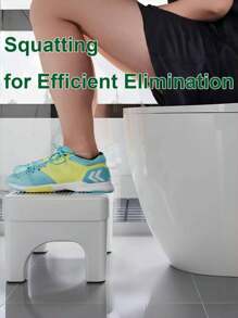 1pc Non-Slip Toilet Stool, Thickened Foot U-Shaped Stool For Comfortable Sitting And Stability, Maternity Foot Step Stool, Potty Stool