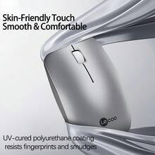 Lenovo WS230 Wireless Office Mouse Ergonomic Symmetrical Comfortable Grip Non-Slip Wheel For Precise Control Long Battery Life Compatible With Windows/Mac Plug And Play Wireless White Battery Version - Wireless White Battery Version - View 6