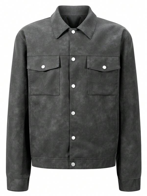 1 pièce Veste noire à la mode pour homme