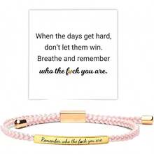 Women String Bracelets - Remember Pink and Gold - View 9