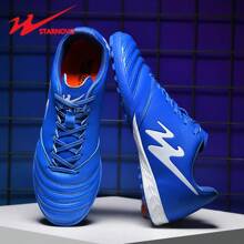 STARNOVO 男士足球鞋，男女通用时尚足球鞋，适合室内人造草皮足球训练/比赛，防滑