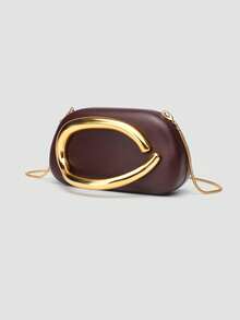 1 Piece Acrylic Clutch Bag, For Valentine's Day, Comfortable And Fashionable, Elegant Handbag, Personalized Gift Option, 2025 Accessory, Fashion Style Suitable For - 藍色 - 查看 2