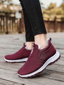 Męskie, termiczne, codzienne trampki/śniegowce, gruba podeszwa, wygodne buty sportowe na świeżym powietrzu, łatwe wsuwane, ciepłe damskie, termiczne, codzienne trampki/śniegowce, łatwe wsuwane buty dla par, rozmiary CN36-45 (jeśli masz grubsze stopy, zamów o jeden rozmiar większe)