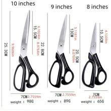 1 件不锈钢精制裁缝剪刀，家用缝纫剪，适用于布料、衣服，8-10 英寸