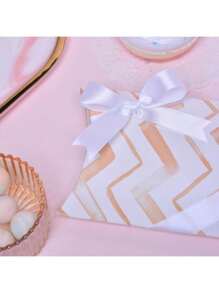 8 Unique Ribbons Natural Ribbon Tower 96 Feet Perfect For Gifts Dration Craft Projects Special Finishing Touch Unique Look - 白色/銀色 - 查看 9