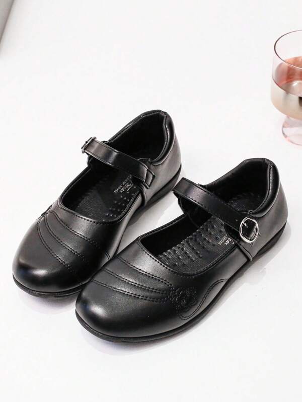 Teens/Kids Bow Decor Simple Fashion Versatile Cute Casual Niche New Flat Shoes, Student/Girls/Little Kids/Middle Kids/Sisters, School Style Loafers, Low Heel, Mary Janes, Flats, Big Kids, Embroidery