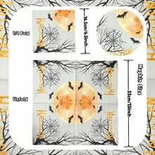 20 piezas de servilletas de papel coloridas para fiesta de Halloween, de 13*13 pulgadas, 2 capas, para restaurante y fiesta de hotel, con estampados de castillo, calabaza, murciélago, fantasma y telaraña, decoración para fiesta de Halloween, servilletas de papel desechables para Halloween