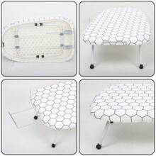 Tabletop Ironing Board 80 X 30cm Foldable Small Lightweight Compact Space Saving - White - View 9