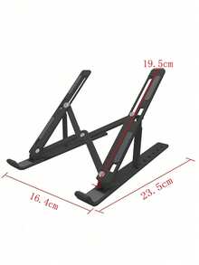 1 件便携式、可折叠、可调节笔记本电脑支架，适用于小型笔记本电脑、iPad 平板电脑和阅读书籍