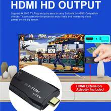 Consola de juegos retro, controlador inalámbrico, conecta a la televisión y disfruta en pantalla grande. - Negro - Ver 3