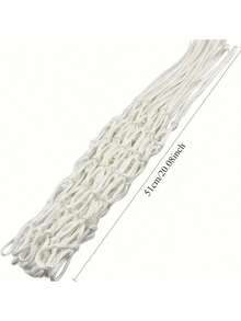 1/2 Stück Basketball Netz für Sporthalle, Outdoor Basketballplatz, Korb, strapazierfähiges verstärktes rot-weißes Netz