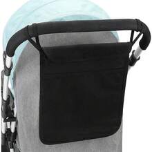 Baby Stroller Bag Hanging Net Big Bags Portable Baby Umbrella Storage Bag Pocket Cup Holder Organizer Universal Useful Accessory Double Layer Baby Stroller Hanging Bag Net Bag Baby Umbrella Bag Universal Baby Stroller Storage Bag Baby Bottle Water Cup Bag - Multicolor - View 7