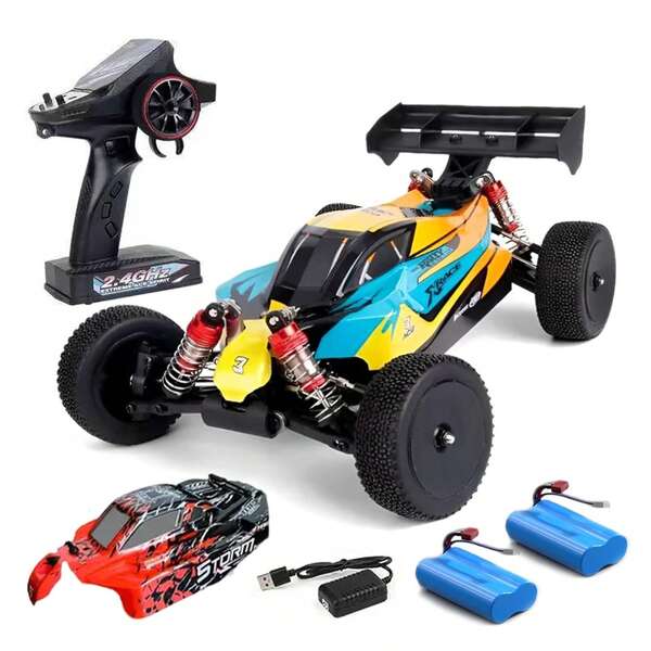 40KM/H 4WD High-Speed RC Car, 1:12 Full Scale All-Terrain Monster Car, Aluminium Alloy Underboday, With 2 Modular Batteries Pack (1500mAh) And Replaceable Car Shell, Outdoor Racing Drifting Climbing Vehicle, Road Gripping, Birthday Christmas Halloween Gifts For Adults And RC Hobby
