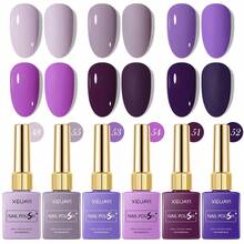 XEIJAYI 6pcs 15ML Spring Nail 2025 Fashion Nails Art Nail Gel Polish Soaking UV LED Nail Gel Salon Female Nail Art Tools Fashion Nails - 彩色 - 查看 3