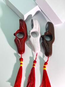 Prayer Beads With Red Tassel, Wooden Grain Rotating Bead LCD Digital Counter, Convenient For Prayer Counting, People Counting And Other Functions - Multicolor - View 1