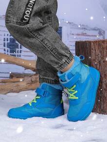 Children's Winter Shoes, New Winter Kids Boots, Outdoor Camping Snow Boots, Comfortable Children's Shoes, Boys Shoes, Girls Shoes - Royal Blue - View 5