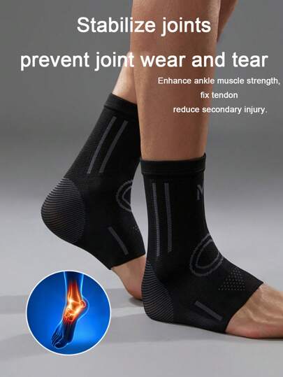 1pc High-Elasticity Breathable Ankle Support Compression Sleeves For Men&Women,Comfortable Unisex Ankle Brace, For Running, Basketball, Gym,Injury Prevention & Recovery, Ankle Brace Support,Fitness Enthusiasts,All-Season Invisible Support,Gym Training & Outdoor Activities,Ideal Gift For Sports Enthusiasts,Gym Accessories,Workout,Running Accessories,Football Accessories,Compression Socks,Knee Pads