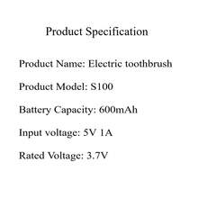 Escova de Dentes Elétrica 5 Modos 8 Cabeças de Escova Reposição Carregamento Sem Fio Grau Ipx7 À Prova d'Água Inclui Caixa de Viagem Casual Presente Ideal para Casa e Viagens de Adultos para Proteger a Saúde Bucal com Clareamento dos Dentes