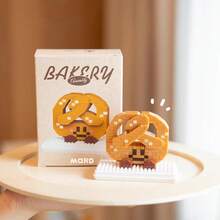 1 套面包头瑞士卷巴斯克积木拼图装饰，儿童节、生日、圣诞节、万圣节礼物，完美礼物 - 彩色 - 查看 4