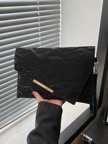 2025新款简约韩版女士信封长款手拿包，休闲流沙纹理 - 彩色 - 查看 11