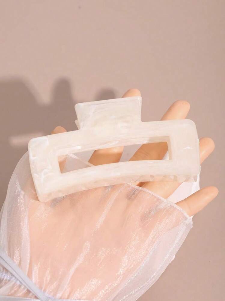 3 Stücke/1 Stück 4.33in/11cm weiß, blau, rosa quadratische leichte Kunststoff Haarspangen, modische vielseitige hochwertige elegante minimalistische einfarbige Badezimmer Haarzubehör geeignet für täglichen Ausgang, Lässig, Party, Pendeln, Strand, Urlaub - zum Fixieren von Haaren, Pferdeschwanz, Dutt, Gesichtswäsche, Make-up, Outfit-Matching Beauty Haarklammern Boho Haarklammer, Haarzubehör, Haarstyling-Werkzeug - Verschiedenfarbig - Übersicht 9