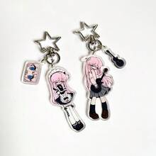 1 móc khóa Acrylic nguyên bản, đồng phục JK, đàn ghi-ta, cô gái tóc dài màu hồng, thời trang thường ngày, bạn gái, chị gái, Y2K Retro, trường học, dễ thương, đường phố, thường ngày, tiệc tùng, điện thoại, đồ lưu niệm trường học, quà tặng cho bạn gái - Nhiều màu - Xem 3