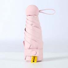 1 Stück/6/8 Knochen kompakter Mini-Regenschirm - wasserdicht, tragbar, leicht, UV-Schutz, windfest, einfach zu tragen, Faltdesign mit Tragetasche - perfekt für Outdoor-Aktivitäten, Reisen und den täglichen Gebrauch