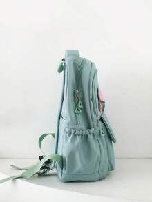 Back To School/Graduation Season Fashionable Casual Cute Versatile Large Capacity Backpack Suitable For Various Occasions - Green - View 2