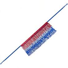 Halloween  Halloween Essentials  Party Limited Edition  Women's Belly Dance Scarf Skirt Sparkly Tassel Disco Outfits Sequin Wrap Rave Costumes Fringe Skirt - Red White Blue - 查看 5