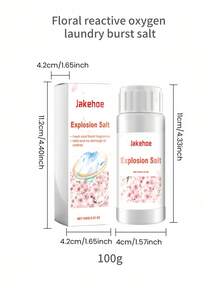 100g Floral Scented Oxygen-Activated Laundry Detergent Powder, Gently Removes Grease, Long-Lasting Fragrance, Softens & Protects Fabrics